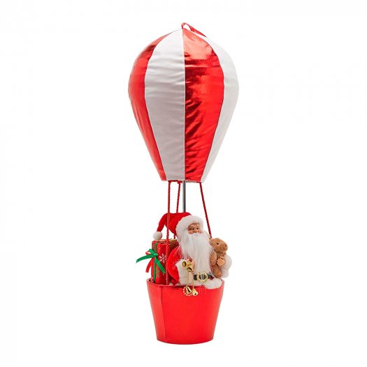 Воздушный шар и Санта, 80 см, цена за 1 шт 2 вида в ассортименте EDG | Фото 1