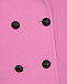 Двубортное пальто, розовое MSGM | Фото 7