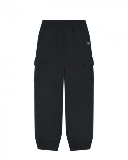 Спортивные брюки с карманами-карго, черные Dan Maralex | Фото 1
