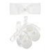 Белый комплект: повязка и пинетки La Perla | Фото 1