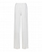 Белые брюки свободного кроя на кулиске 120% Lino | Фото 5