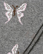 Серые колготки с принтом &quot;бабочки&quot; La Perla | Фото 2