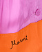 Оранжевая юбка с атласной вставкой MARNI | Фото 3