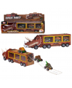 Машинка Автовоз-динозавр со съездом коричневый, 34,5х18х10 см