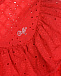 Красный топ с английской вышивкой Monnalisa | Фото 3
