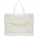Плетеная сумка тоут, белая TWINSET | Фото 1