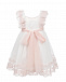 Белое платье с розовой кружевной отделкой Amaya | Фото 3