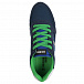 Темно-синие кроссовки с зелеными шнурками Bikkembergs | Фото 4