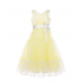 Лимонное платье с белым поясом Aletta | Фото 1