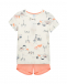 Пижама: футболка и шорты с принтом &quot;Париж&quot; Sanetta | Фото 1