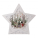 Новогодний сувенир &quot;Рождественская Звезда со снеговиками&quot; белый, LED, 26x7x16 см Timstor | Фото 1