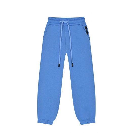 Голубые спортивные брюки из футера Dan Maralex | Фото 1