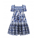 Платье с короткими рукавами, принт &quot;майолика&quot; Dolce&Gabbana | Фото 1