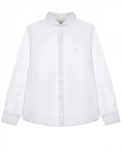 Белая рубашка с длинными рукавами Fendi | Фото 1