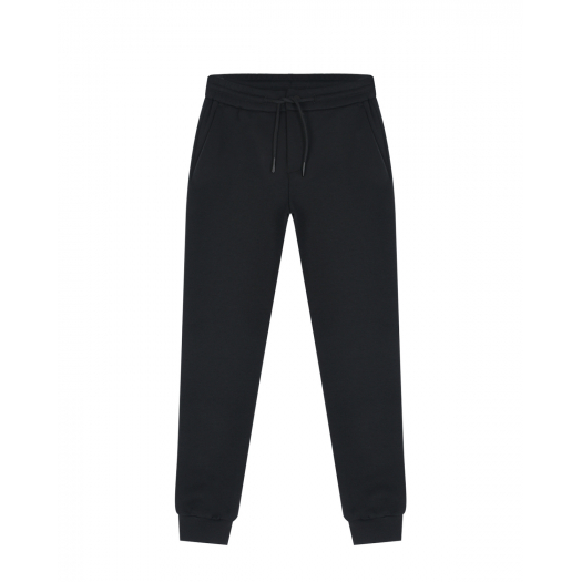 Черные спортивные брюки с поясом на кулиске Antony Morato | Фото 1