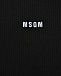 Топ с вышитым белым логотипом, черный MSGM | Фото 3