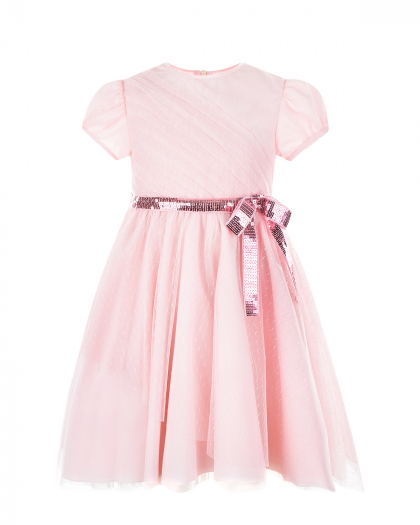 Розовое нарядное платье Aletta | Фото 1