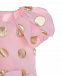 Нарядное платье розового цвета с принтом горох David Charles | Фото 4