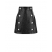 Черная юбка с серебристыми пуговицами Balmain | Фото 1
