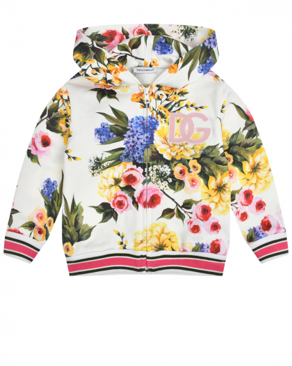 Спортивная куртка с цветочным принтом Dolce&Gabbana | Фото 1