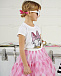 Розовая футболка с принтом Daisy Duck Monnalisa | Фото 2