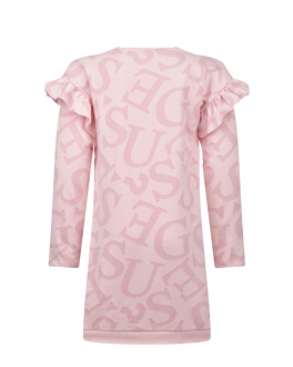 Розовое платье со сплошным лого Guess Розовый, арт. J2YK35 KB8K3 G6K9 | Фото 2