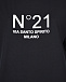 Черная базовая футболка с логотипом No. 21 | Фото 6
