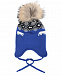 Синяя шапка с декором &quot;белые медведи&quot; Il Trenino | Фото 2