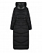Пальто с декоративной прострочкой, черное Diego M | Фото 2