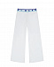 Белые брюки с поясом на резинке MARNI | Фото 2