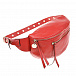 Красная кожаная сумка на пояс 32x16x8 см  | Фото 3