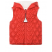 Красный пуховый жилет Moncler | Фото 1