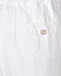 Льняные шорты с поясом на резинке 120% Lino | Фото 5