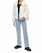 Короткая куртка молочного цвета с меховой отделкой Yves Salomon | Фото 2
