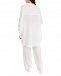 Удлиненная белая рубашка 120% Lino | Фото 4