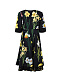 Платье из вискозы с кружевной отделкой Dolce&Gabbana | Фото 3