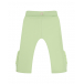Спортивные брюки салатового цвета Sanetta Kidswear | Фото 1