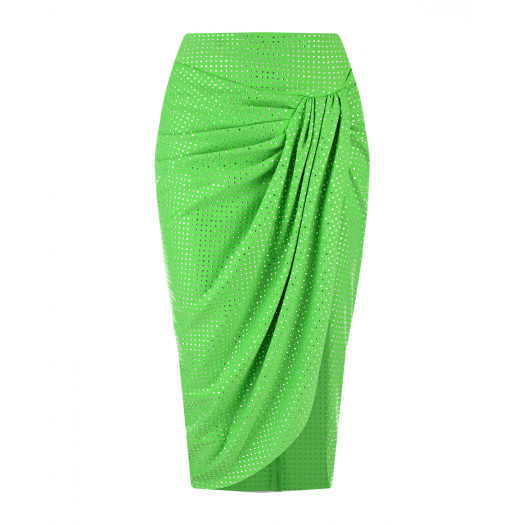 Зеленая юбка со стразами Giuseppe di Morabito | Фото 1