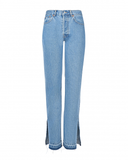 Голубые джинсы с разрезами Forte dei Marmi Couture Голубой, арт. 22WF4054 700 | Фото 1