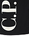 Черные бермуды с белым логотипом CP Company | Фото 3