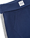 Синие спортивные брюки с серыми лампасами Sanetta Kidswear | Фото 3