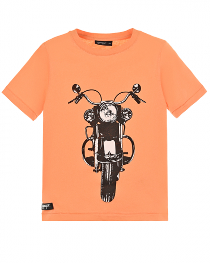Оранжевая футболка с музыкальным брелоком Yporque | Фото 1