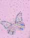 Розовая косынка с бабочкой из стразов Chobi | Фото 3