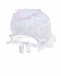 Белый чепчик с розовыми кружевами Aletta | Фото 2