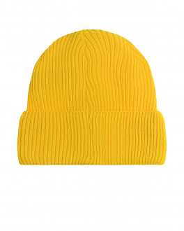 Желтая шапка с отворотом MaxiMo Желтый, арт. 23571-378700 39 | Фото 2