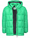 Зеленая стеганая куртка с капюшоном MSGM | Фото 3
