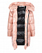 Розовое пальто-пуховик ADD | Фото 3