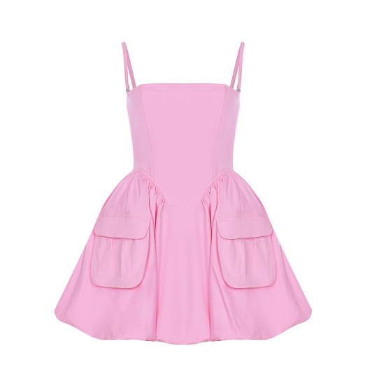 Розовое платье с карманами-карго Vivetta | Фото 1