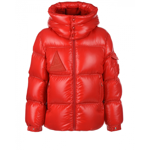 Красная глянцевая куртка Moncler | Фото 1