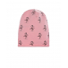Розовая шапка с принтом &quot;Балерины&quot; Catya | Фото 1